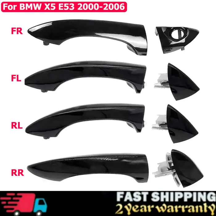 Poignées de porte extérieures de voiture, poignée de porte latérale droite, extérieur RHD pour BMW X