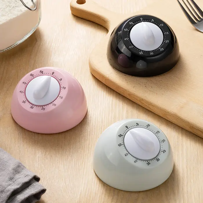 Minuteur de cuisine mécanique, rappel de gestion du temps, alarme, outil d'autodiscipline, horloge de compteur à rebours pour la maison