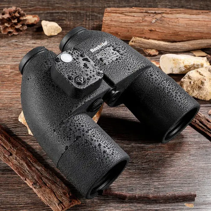Jumelles Boshile 10x50 étanches avec télémètre - Compas intégré pour chasse précise