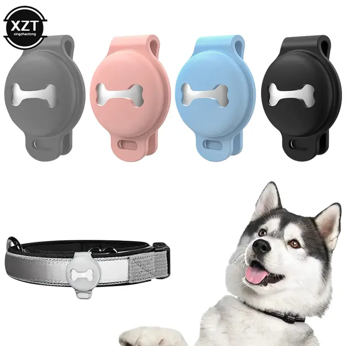 Manchon en silicone WYMECT protecteur pour tracker GPS chien chat anti-perdant pour sécurité animaux de compagnie occasions spéciales