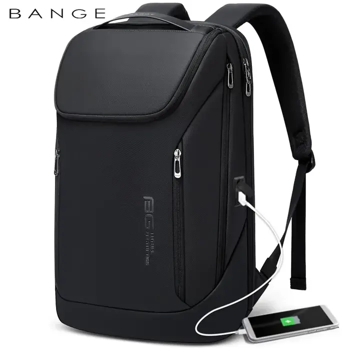 BANGE affaires sacs à dos ordinateur portable 15.6 pouces multifonctionnel étanche grande capacité t