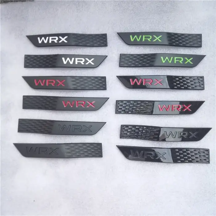 2 pièces/ensemble pour Subaru WRX nouveau Badge 3D décoration jupes de garde-boue autocollant garde-