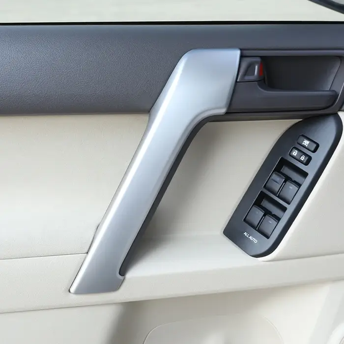 4 pièces ABS argent poignée de porte intérieure de voiture décoration garniture de couverture pour T