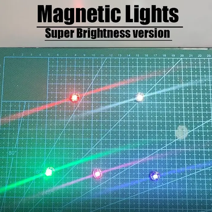 Lampe de contrôle de la lumière magnétique LED super brillante, jouets de bricolage, modèle de conce