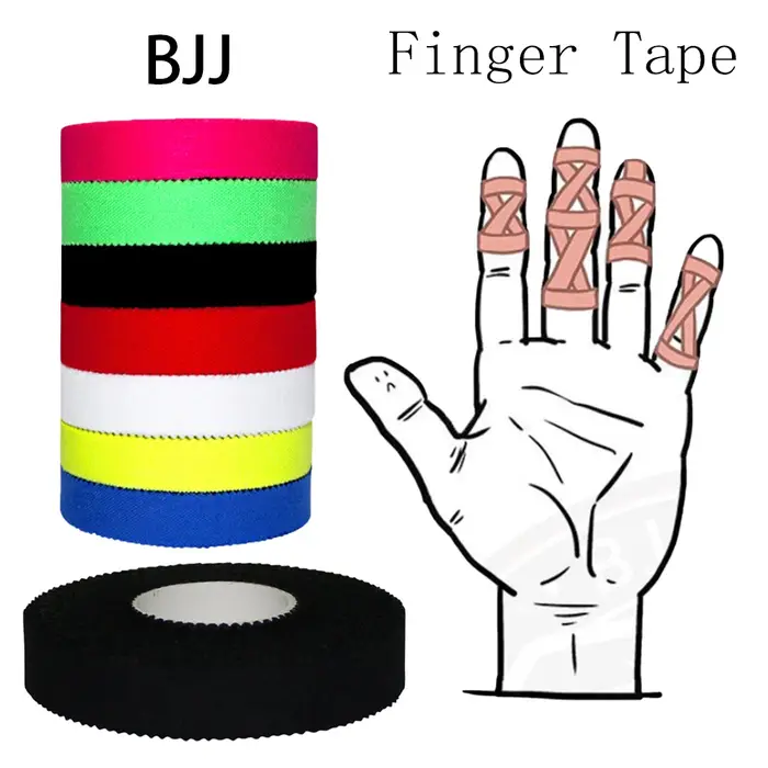 Bandage élastique Jiu-Jitsu, bande de doigt, bandage de sport BJJ, bande de doigt d'escalade auto-ad