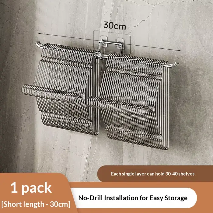 Organisateur de rangement pour cintres à vêtements - Parfait pour le balcon, la cuisine, la chambre.
