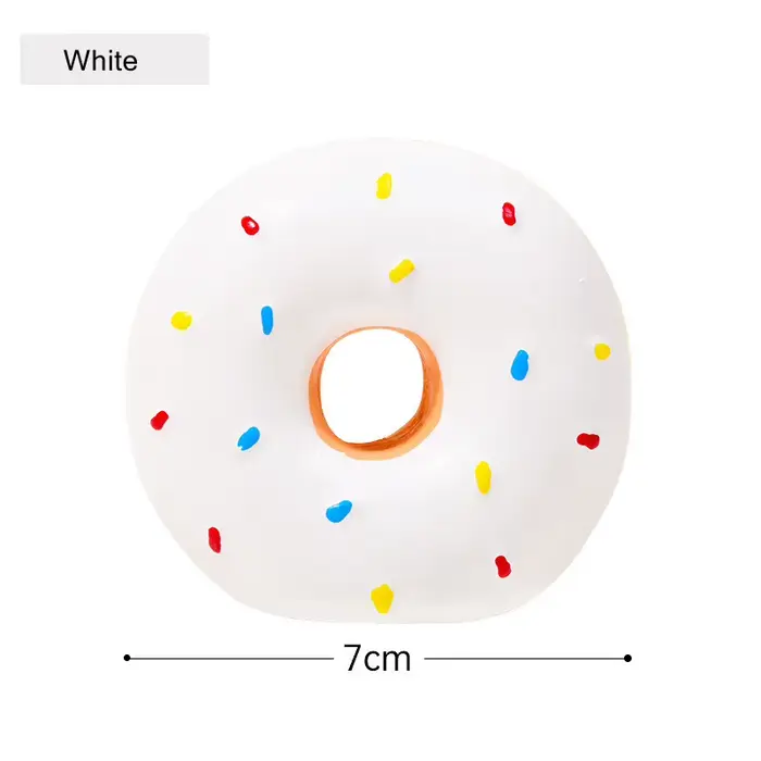 Nouveau Donut chien jouet à mâcher jouets sonores Simulation beignets meulage nettoyage soulagement 