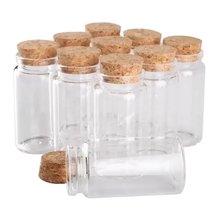 12/24 pièces 20ml 30ml 40ml 50ml 60ml 70ml 90ml 120ml 150ml bouteilles en verre avec liège épices bo