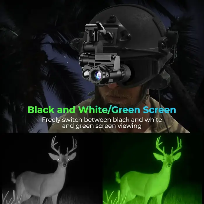 NVG30 casque 940nm vision nocturne monoculaire large vue 40° NVG10 gen3 chasse numérique scope trail caméra