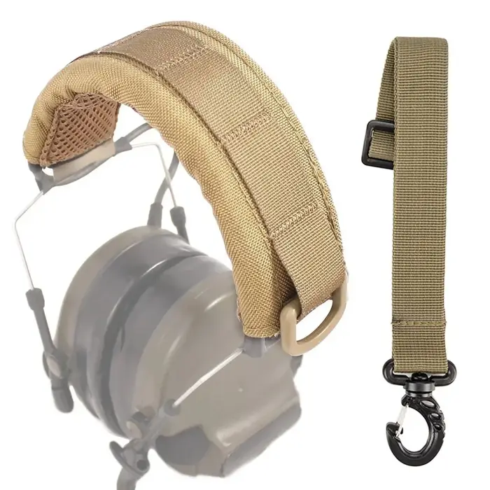 Étui tactique modulaire pour casque Molle avec bandeau, protection micro-casque pour chasse et airsoft
