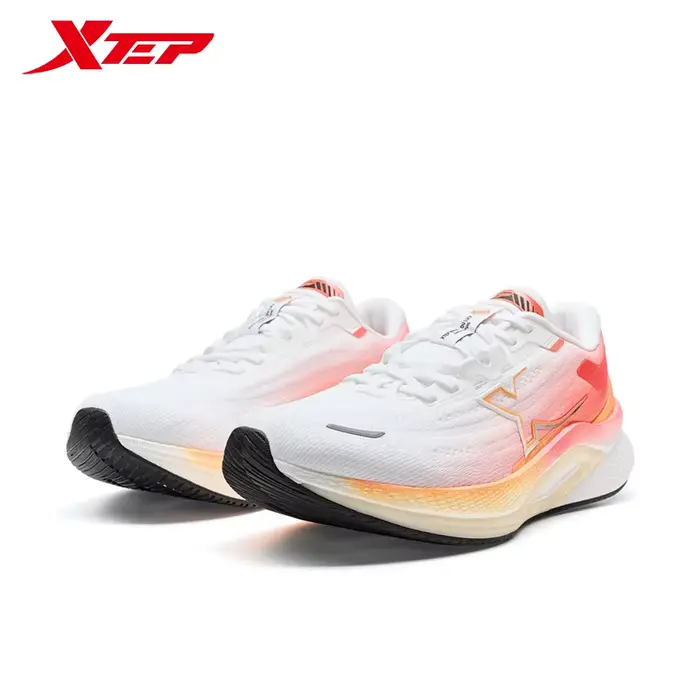 Xtep Tancheng-Chaussures de course professionnelles pour hommes, baskets en maille respirante, absor