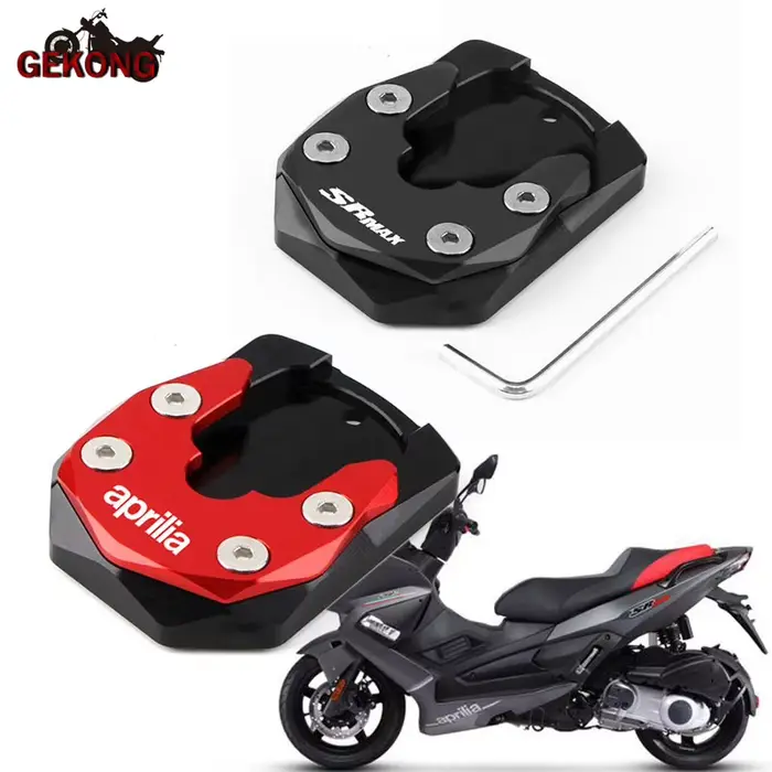 Support d'extension latéral de pied de moto CNC, plaque de support, support d'agrandissement, convie