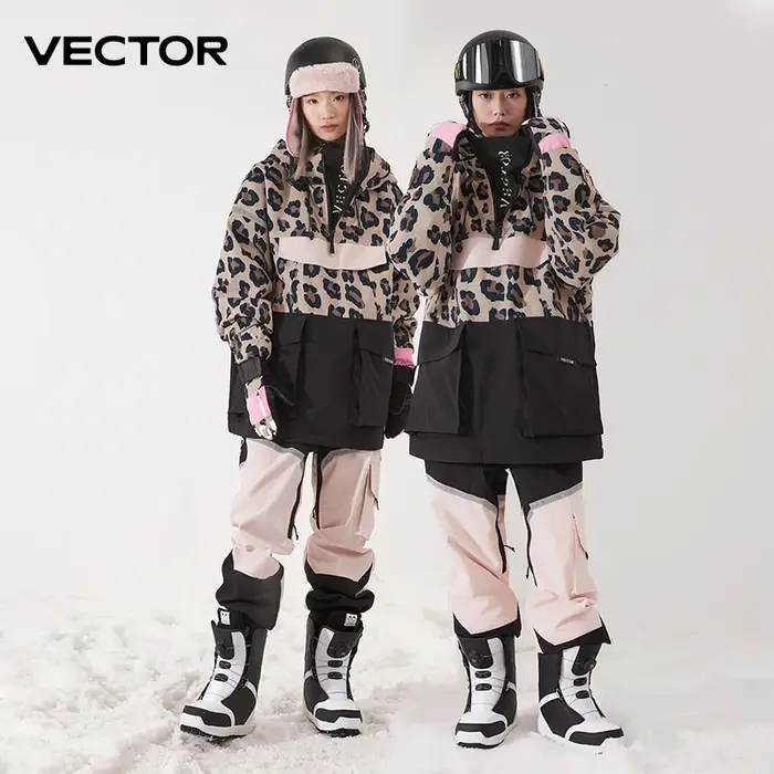VECTOR vêtements de Ski femmes homme pull à capuche réfléchissant tendance vêtements de Ski épaissi 