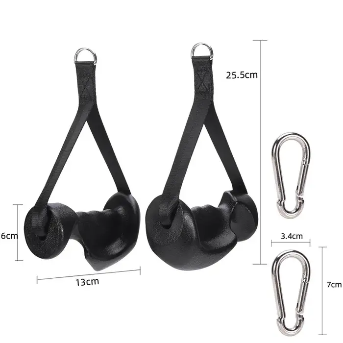 Accessoires de traction pour triceps, poignée antidérapante, machine à câbles, entraînement en salle