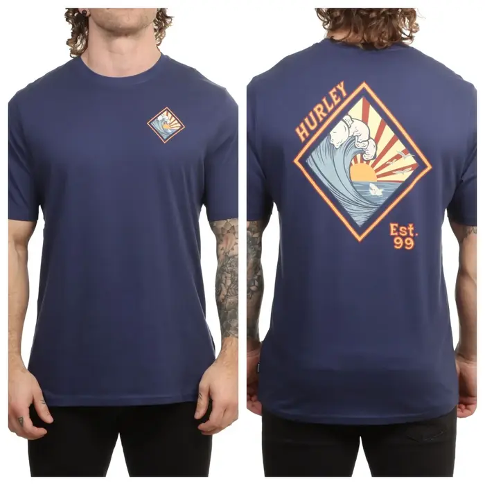 Nouveau t-shirt de la marque Hy Surfing, adapté aux sorties à la plage, style unisexe haut de gamme, pour hommes et femmes