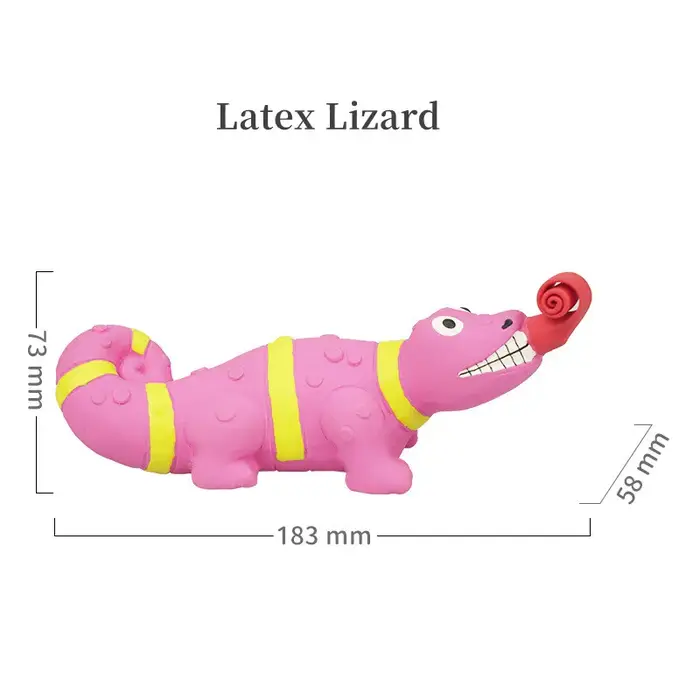 Nouveaux jouets pour chiens langue en latex lézard dents propres Puzzle crocodile vocal presser amus