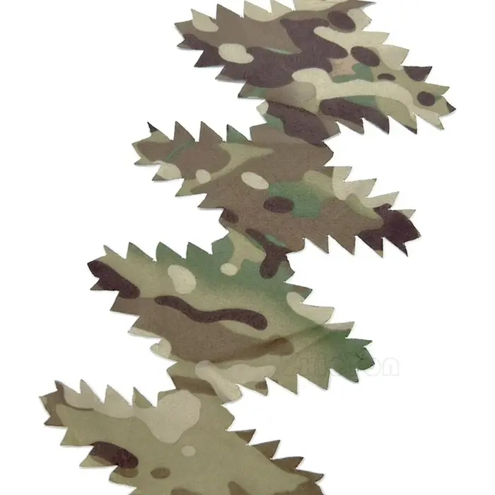 Bandes camouflage découpe laser 3D, accessoire bricolage tactique pour ghillie et sac chasse
