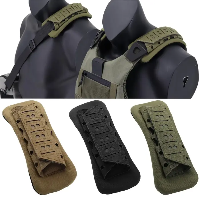Outdoor tactical shoulder pad breathable Backpack vest cushioning pad laser cut 