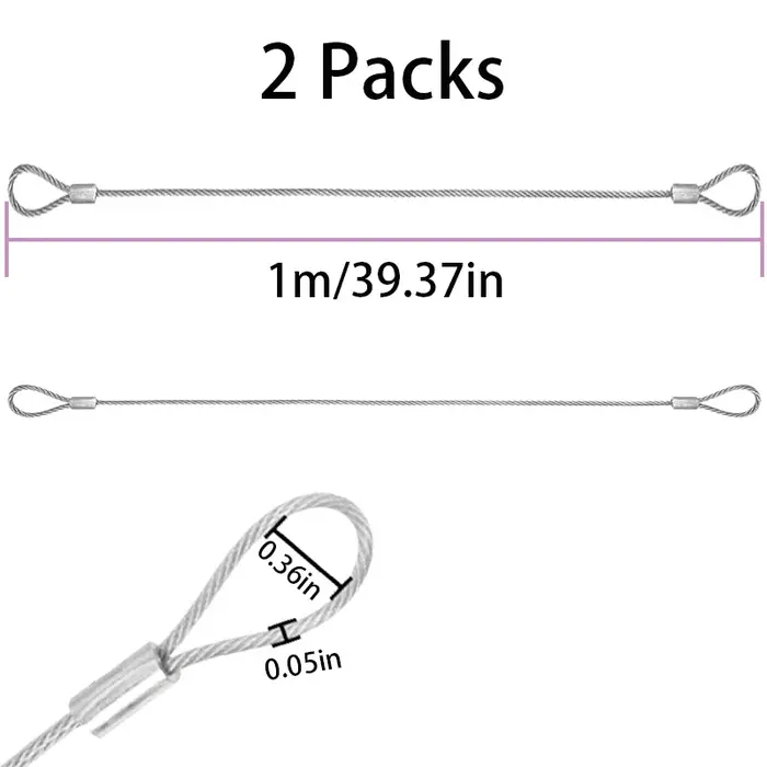 Câble de sécurité en acier inoxydable, câble de sécurité pour serrure à bagages, câble en acier Flex