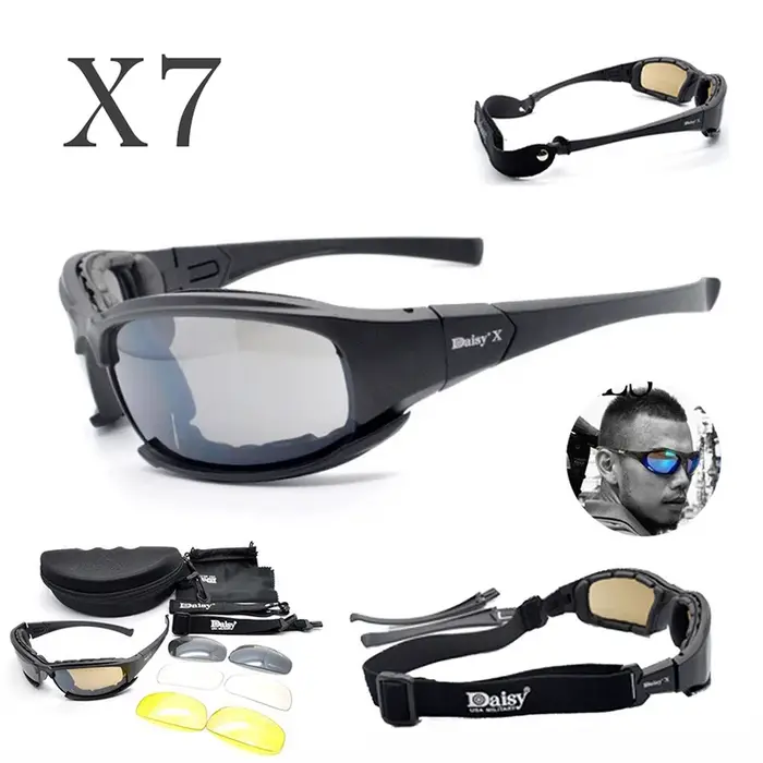 Lunettes tactiques polarisées, lunettes de tir airsoft, lunettes de randonnée en plein air, lunettes