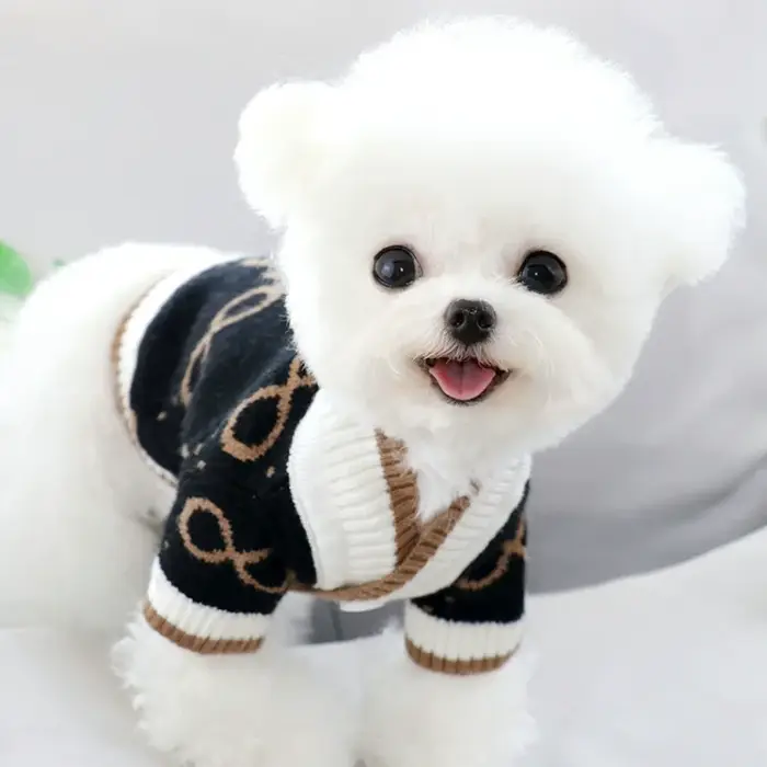 Pull d'hiver tricoté pour chien, vêtements chauds pour animaux de compagnie, pour petits et moyens c