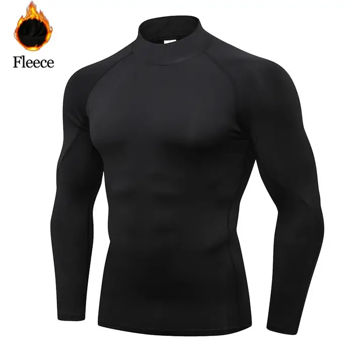 Sous-vêtements thermiques hauts hommes vêtements d'hiver chemise thermique automne