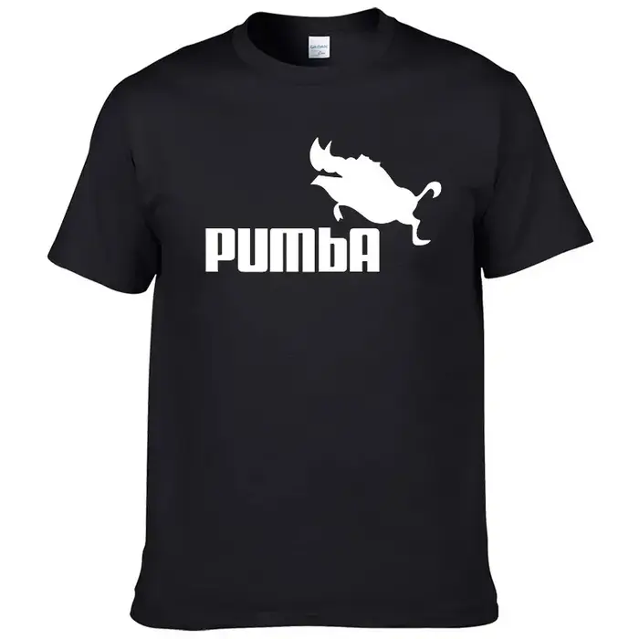 T-shirt imprimé PUMBA, été, hip-hop, sport, bas de tenue, manches courtes, sanglier volant, sanglier