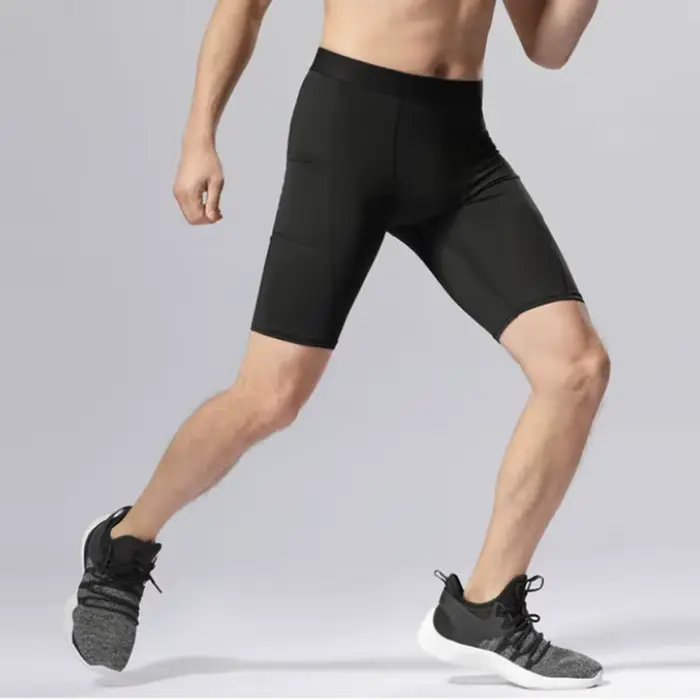 Collants courts à Compression pour hommes, à séchage rapide, pour course à pied, Fitness, Sport, Leg