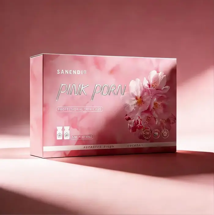 Sérum facial Sanendi PDRN Pink Cocktail ADN de saumon pour Dermapen, éclat du visage, acide hyaluron