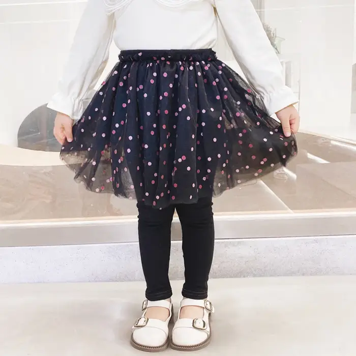 Leggings en dentelle pour filles, jupe-pantalon princesse, vêtements d'été et d'automne, pour bébés,