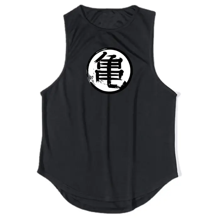 Japonais Anime tortue Script imprimé hommes vêtements de sport Fitness gilet séchage rapide musculat