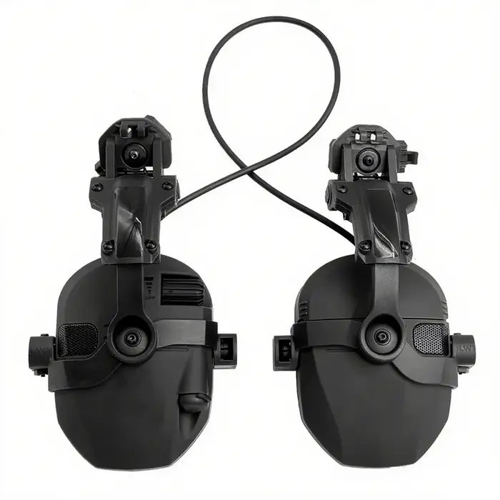 Casque tactique avec écouteurs intégrés, réduction active du bruit, protection auditive électronique