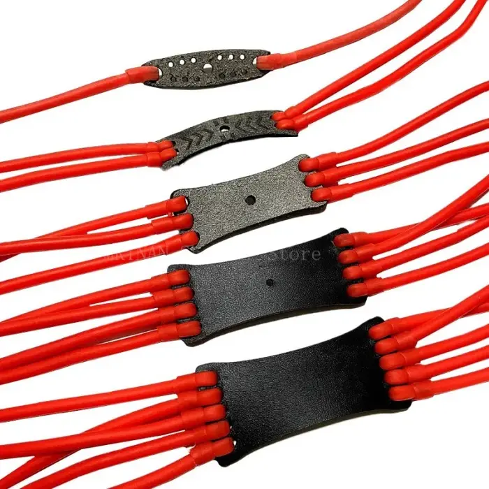 Fronde bande élastique en cuir élastique Latex puissant catapulte remplacement chasse en plein air t