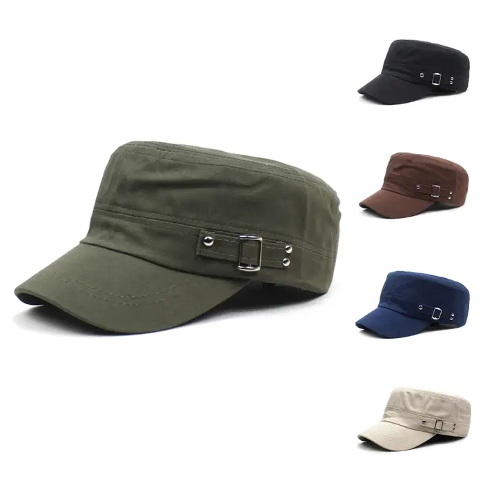 Casquette de style militaire unisexe en coton pour hommes et femmes, protection solaire, ajustement parfait, occasions décontractées et familiales