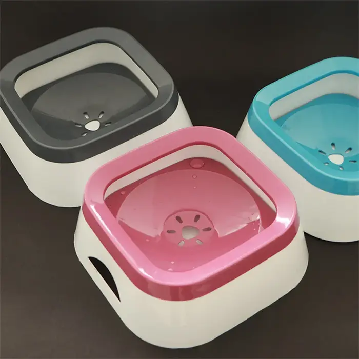 Bol d'eau flottant 1000ml pour chien et chat avec bouche non-mouillante et distributeur d'eau anti-débordement pour randonnées et voyages
