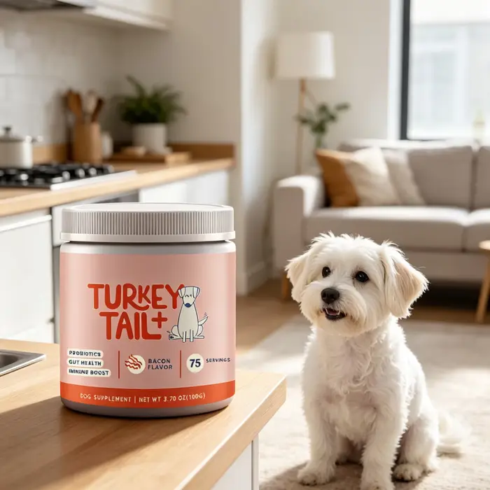 Complément alimentaire en poudre probiotique pour chien, améliore l'appétit, favorise le péristaltis