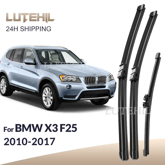 Pour BMW X3 F25 2010-2017 2011 2012 2013 2014 balais d'essuie-glace avant et arrière brosses de fenê