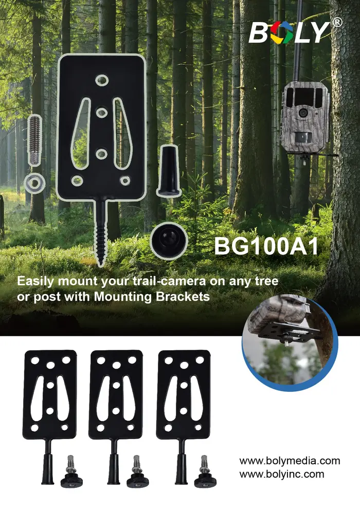 Bolyguard 3 pièces/ensemble accessoires pour appareils de chasse Scoutguard supports universels marques fixes aux arbres ou aux bois