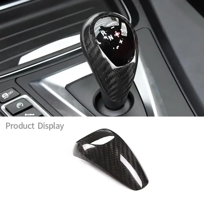 Couvercle de poignée de changement de vitesse de voiture en carbone véritable pour BMW M2 F87 M3 F80
