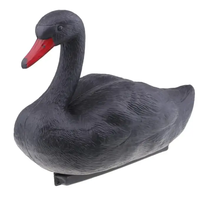 Leurre cygne flottant pour chasse au gibier d'eau - Décor de jardin réaliste - Appât canard colvert