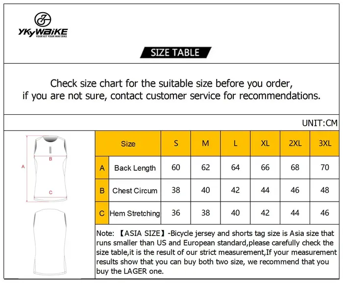 YKYWBIKE – maillot de corps sans manches pour hommes, couche de Base, séchage rapide, gilets de vélo