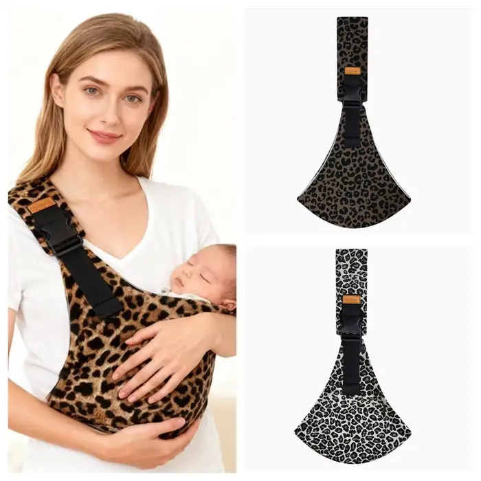 Porte-bébé pour sortir, motif léopard Simple, Portable, Type de câlin avant, arrière du bébé, artefa