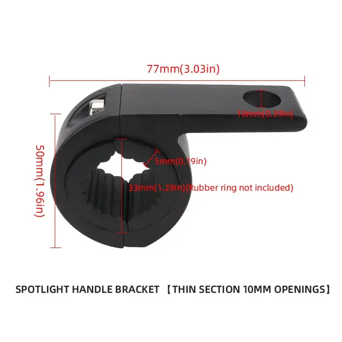 Supports de projecteurs de moto, Kit de montage de pince à Tube, feu antibrouillard réglable, lampe 