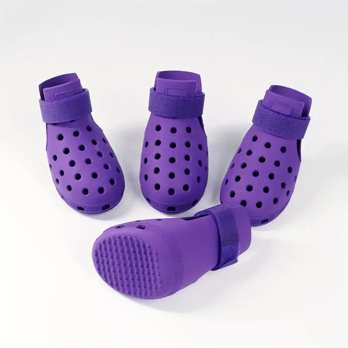 Chaussures pour animaux de compagnie, chaussures de pluie en silicone, résistantes à la saleté, anti