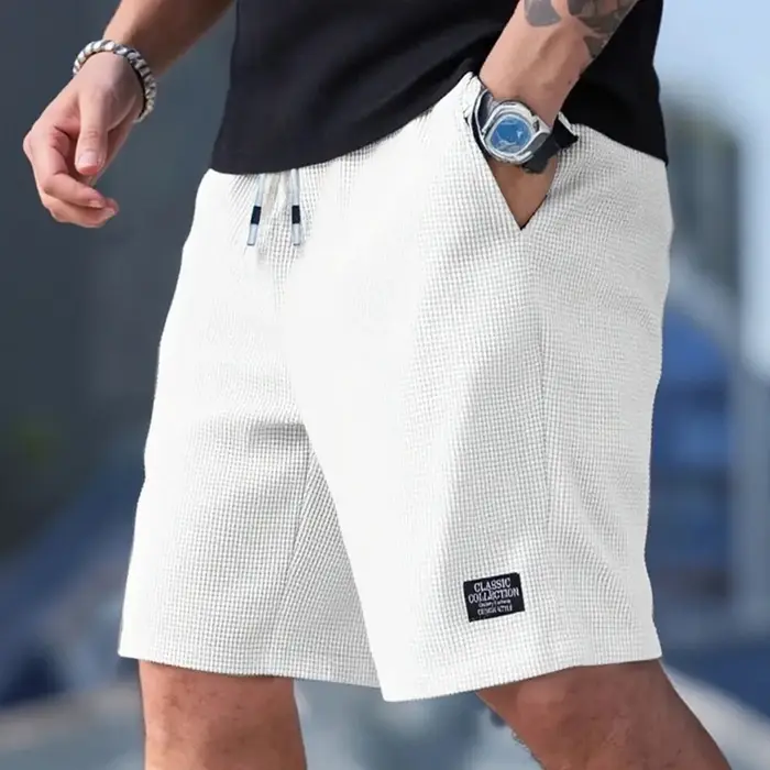 Lot de 2 shorts pour hommes, pantalons décontractés pour hommes, shorts de plage pour hommes, shorts