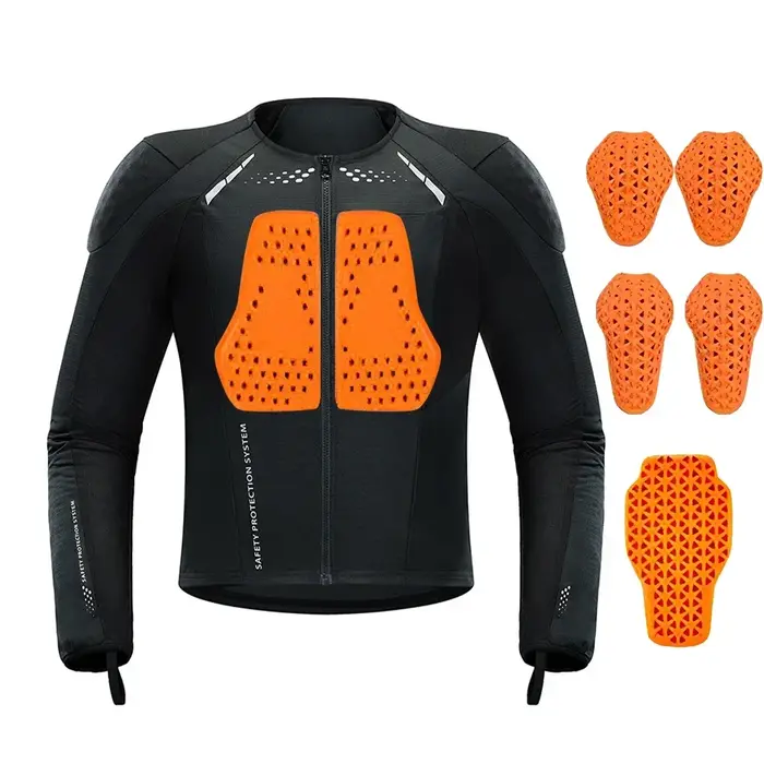 Vêtements de moto avec protections pour l'été, pour hommes et femmes, pour la conduite en plein air, équipement de protection CE, vêtements de sport souples, équipement de course, protection corporell