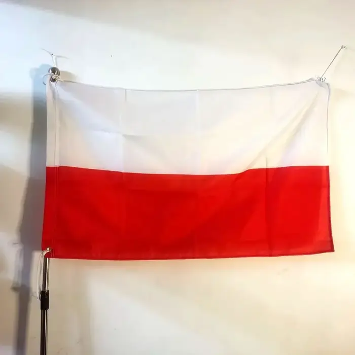 Drapeau de la Pologne drapeau National suspendu blanc rouge Design drapeau polonais Polyester Polska