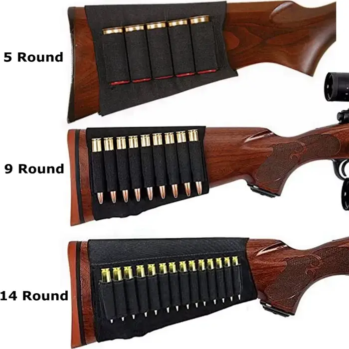 5/7/8/9/14 tours fusil crosse coque porte-munitions 12 jauge