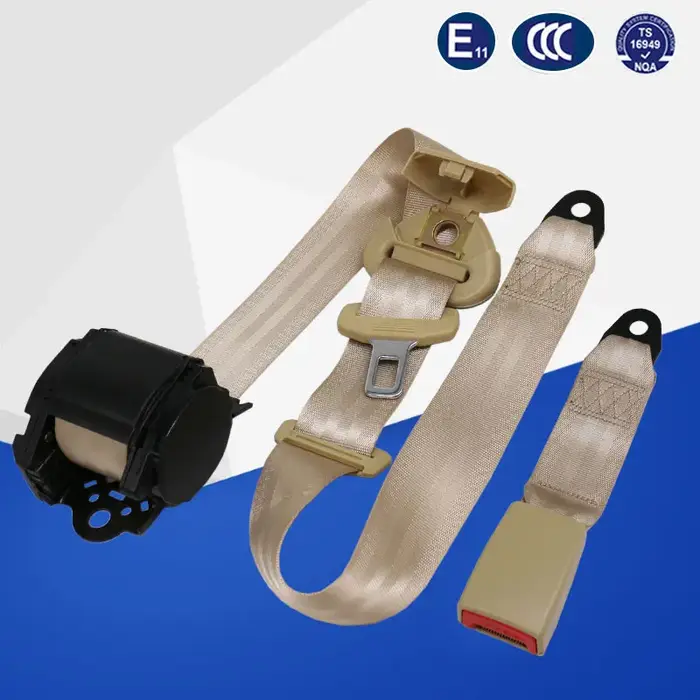 Ceinture de sécurité automobile rétractable certifiée Emark
