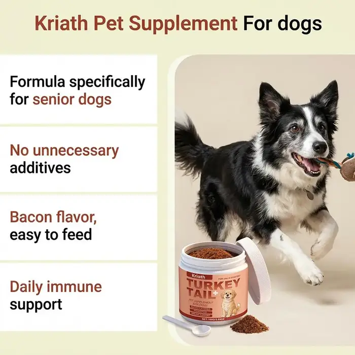 Compléments pour la peau et le pelage des chiens 100g pour chiots seniors soulagement démangeaisons peau sèche santé canine